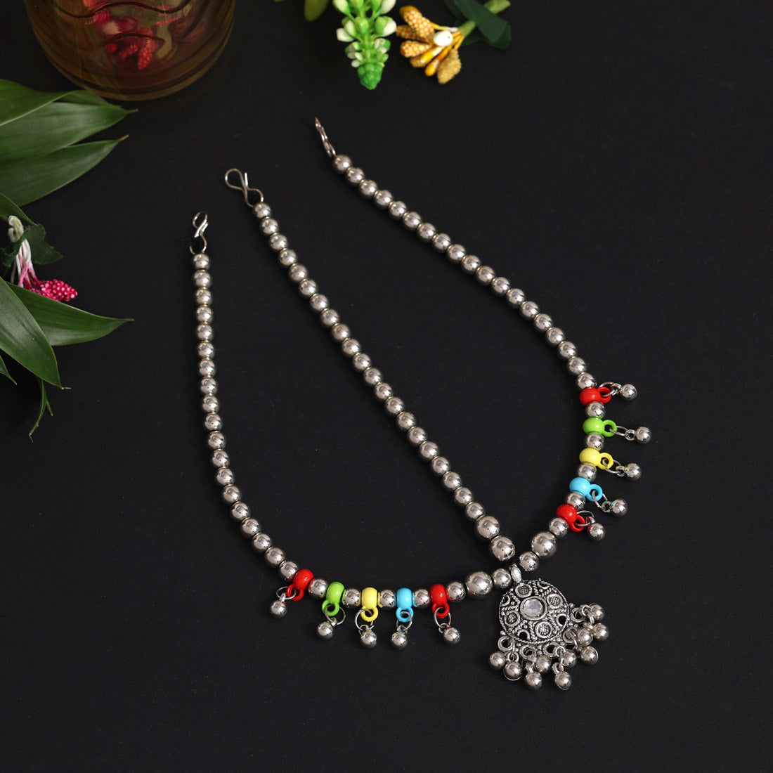 Multi Color Oxidised Matha Patti (MTP349MLT) - preyans.com