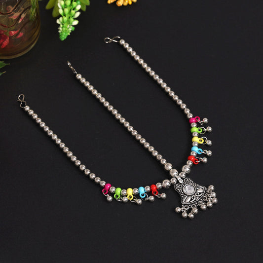 Multi Color Oxidised Matha Patti (MTP350MLT) - preyans.com