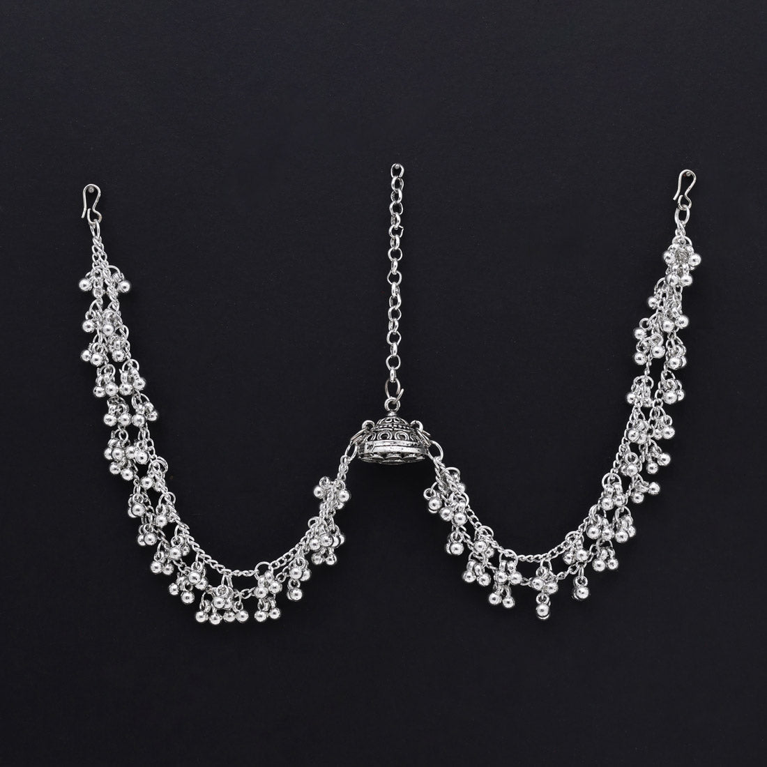 Silver Color Oxidised Matha Patti (MTP402SLV) - Preyans.com