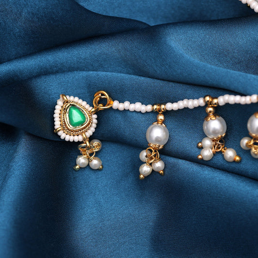 Green Color Nose Nath (NTH335GRN) - preyans.com