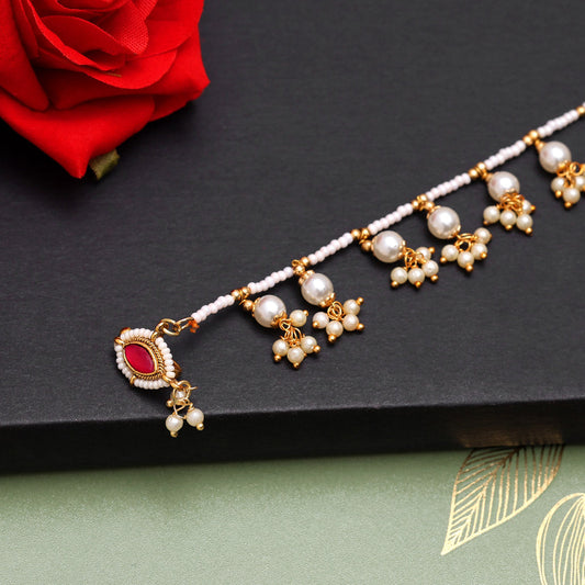 Rani Color Nose Nath (NTH336RNI) - preyans.com