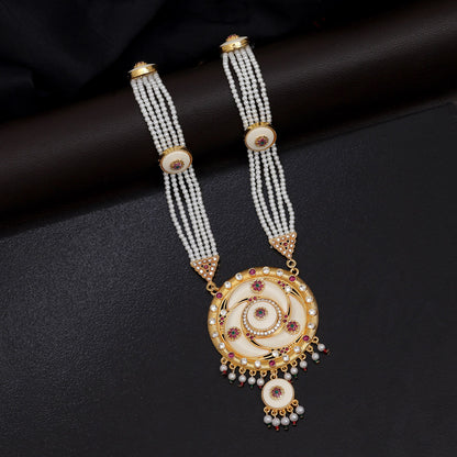 Multi Color Rajputi Jewellery Rani Haar (PN788MLT) - Preyans.com