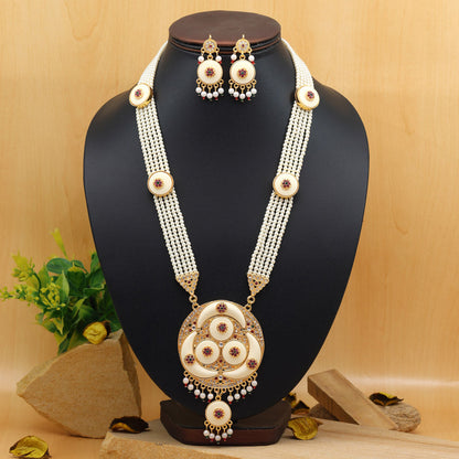 Multi Color Rajputi Jewellery Rani Haar (PN793MLT) - preyans.com