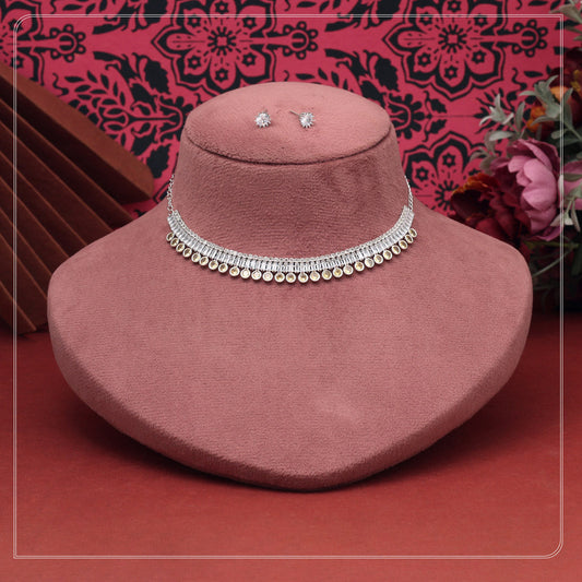 Yellow Color Stone Necklace Set - Preyans.com