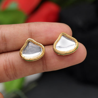 White Color Stud Earrings (STUD220WHT) - preyans.com